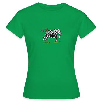 Zora und ihr Papa auf dem Weg ins Krankenhaus - Frauen T-Shirt - Kelly Green - Vorne - AI Model Female 172 dark (172cm)