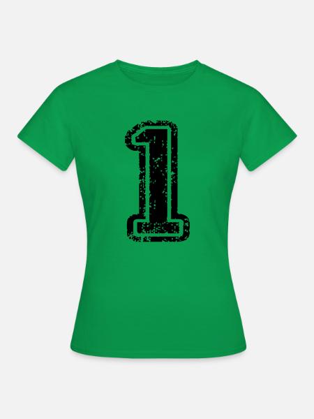 1 - Nummer - Frauen T-Shirt - Kelly Green