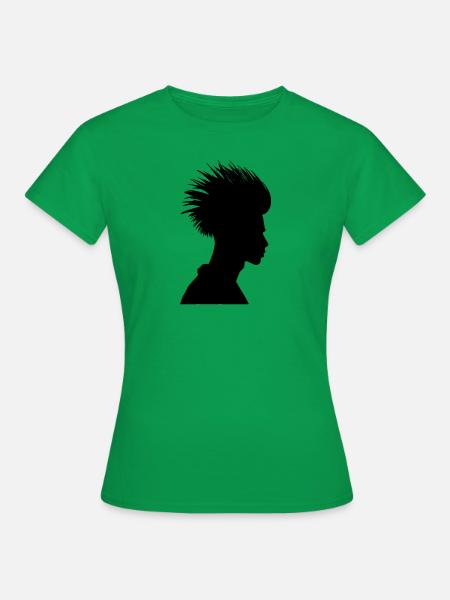 Silouette Frisur - Frauen T-Shirt - Kelly Green
