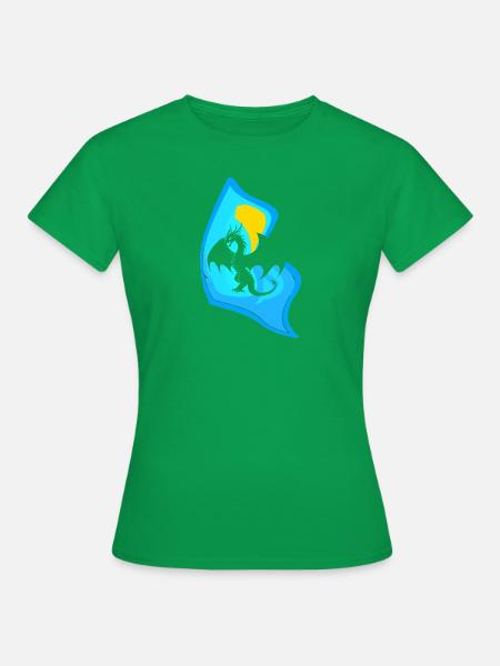 Drache Wesen - Frauen T-Shirt - Kelly Green