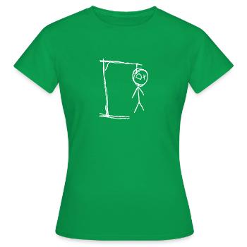 Pendu II - T-shirt Femme - vert - Devant - AI Model Female 172 dark (172cm)