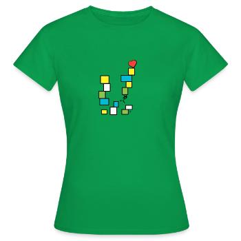 Kuoro Tür Paket - Frauen T-Shirt - Kelly Green - Vorne - AI Model Female 172 dark (172cm)