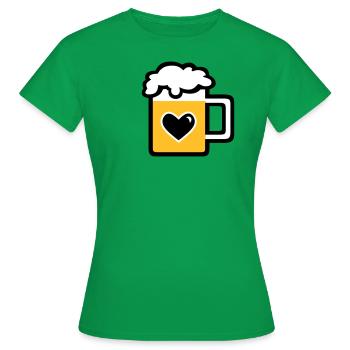 Mass Bier - Frauen T-Shirt - Kelly Green - Vorne - AI Model Female 172 dark (172cm)