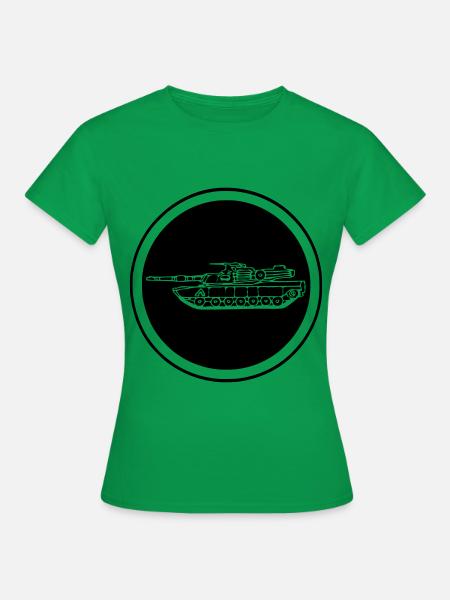 Panzer M1 Abrams Kreis - Frauen T-Shirt - Kelly Green