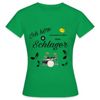 Schlager , Chansons De La Musique - T-shirt Femme - vert - Devant - AI Model Female 172 dark (172cm)