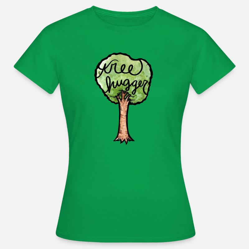 tree hugger - Women's T-Shirt - kelly green