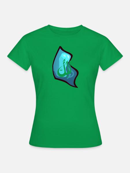 Kalligraphie Feder Kunst - Frauen T-Shirt - Kelly Green