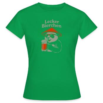 Lecker Bierchen - Frauen T-Shirt - Kelly Green - Vorne - AI Model Female 172 dark (172cm)