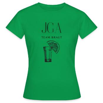 Junggesellenabschied - Frauen T-Shirt - Kelly Green - Vorne - AI Model Female 172 dark (172cm)