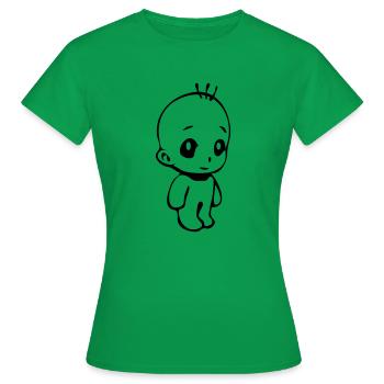 Baby - Frauen T-Shirt - Kelly Green - Vorne - AI Model Female 172 dark (172cm)