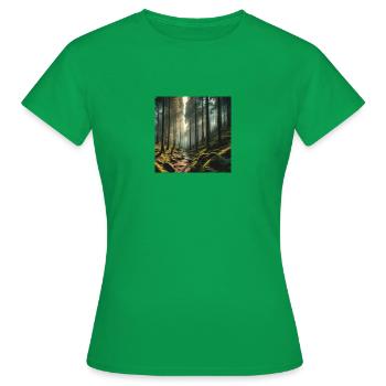 Forest foret nature - T-shirt Femme - vert - Devant - AI Model Female 172 dark (172cm)