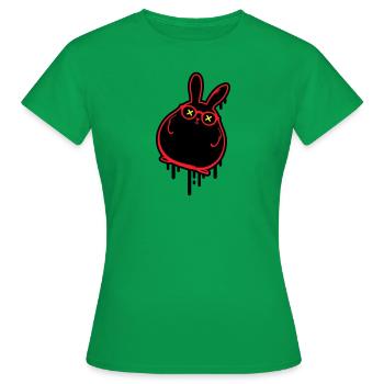 Lapin drôle de Pâques Lapin de Pâques - T-shirt Femme - vert - Devant - AI Model Female 172 dark (172cm)