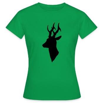 Chevreuil - T-shirt Femme - vert - Devant - AI Model Female 172 dark (172cm)