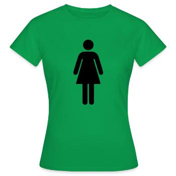Femme - WC - T-shirt Femme - vert - Devant - AI Model Female 172 dark (172cm)