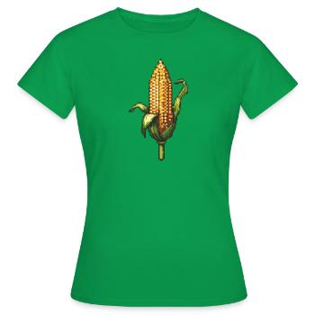 Icône pixel de maïs - T-shirt Femme - vert - Devant - AI Model Female 172 dark (172cm)