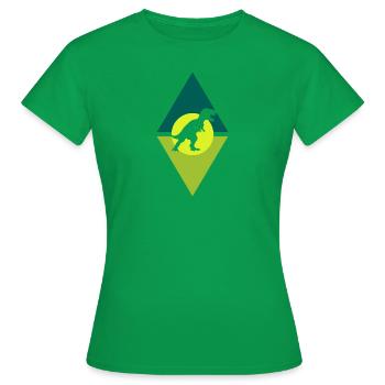 Reptile dinosaure - T-shirt Femme - vert - Devant - AI Model Female 172 dark (172cm)