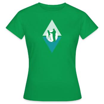 Malen Aquarell Maler - Frauen T-Shirt - Kelly Green - Vorne - AI Model Female 172 dark (172cm)