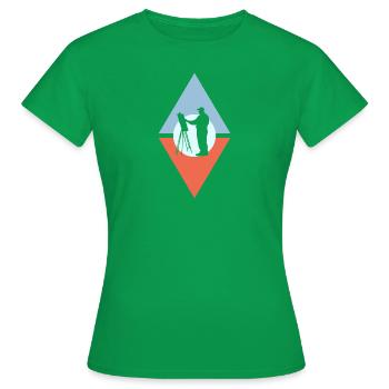 Peinture Peintre Peinture - T-shirt Femme - vert - Devant - AI Model Female 172 dark (172cm)