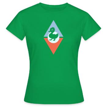 Enten Schnabel Ente - Frauen T-Shirt - Kelly Green - Vorne - AI Model Female 172 dark (172cm)