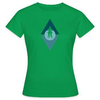 BBQ Grillmeister Grillfleisch - Frauen T-Shirt - Kelly Green - Vorne - AI Model Female 172 dark (172cm)