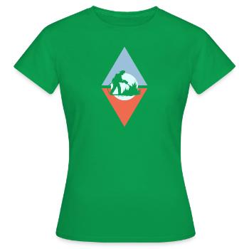 Feuerwehr Retter Einsatz - Frauen T-Shirt - Kelly Green - Vorne - AI Model Female 172 dark (172cm)