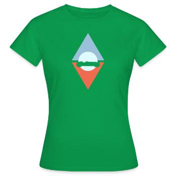 Driften Renner Rennbahn - Frauen T-Shirt - Kelly Green - Vorne - AI Model Female 172 dark (172cm)