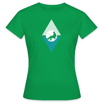 Fischen Sportfischer Fischerei - Frauen T-Shirt - Kelly Green - Vorne - AI Model Female 172 dark (172cm)