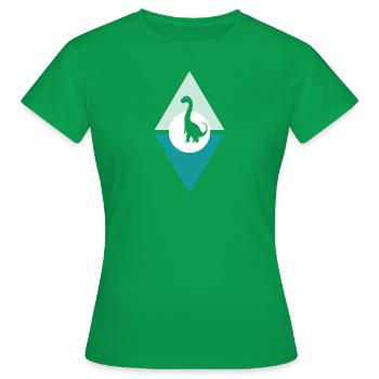 Dinosaurier Trex Tyrannosaurus - Frauen T-Shirt - Kelly Green - Vorne - AI Model Female 172 dark (172cm)