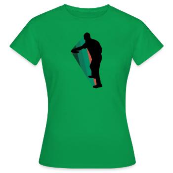 Disc Golf Disc Golf Disc - Women's T-Shirt - kelly green - Front - AI Model Female 172 dark (172cm)