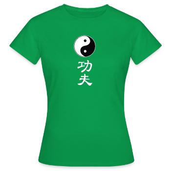 tao kung fu - T-shirt Femme - vert - Devant - AI Model Female 172 dark (172cm)