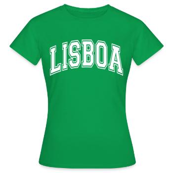 Lissabon - Frauen T-Shirt - Kelly Green - Vorne - AI Model Female 172 dark (172cm)