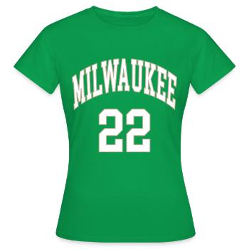 Milwaukee 22 - T-shirt Femme - vert - Devant - AI Model Female 172 dark (172cm)