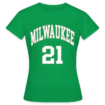 Milwaukee 21 - T-shirt Femme - vert - Devant - AI Model Female 172 dark (172cm)