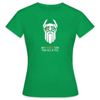 Vecteur de Votan, Ale in Piss - T-shirt Femme - vert - Devant - AI Model Female 172 dark (172cm)