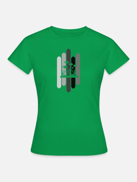 Wasser Meeresleben Aquarium - Frauen T-Shirt - Kelly Green