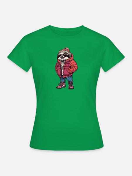 Faultier Fashion Winter - Frauen T-Shirt - Kelly Green