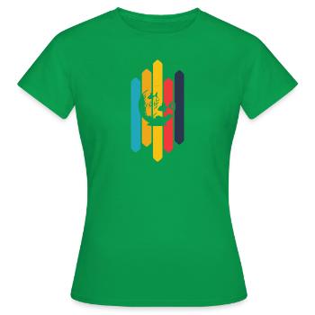 Tête de poisson d'aquarium - T-shirt Femme - vert - Devant - AI Model Female 172 dark (172cm)