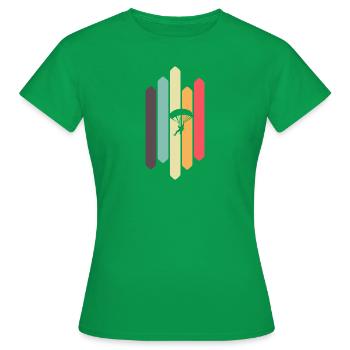 Parapente parapente adrénaline - T-shirt Femme - vert - Devant - AI Model Female 172 dark (172cm)