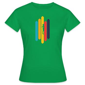 Stewardess Flugzeug - Frauen T-Shirt - Kelly Green - Vorne - AI Model Female 172 dark (172cm)