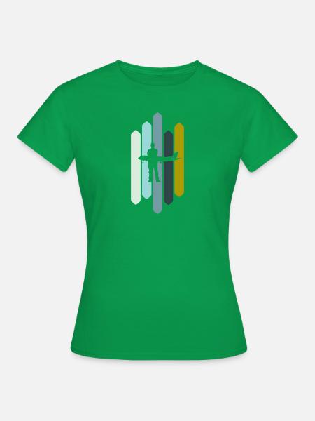 Airline Flug - Frauen T-Shirt - Kelly Green