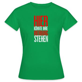 C’est là que pourrait se trouver votre publicité ! - T-shirt Femme - vert - Devant - AI Model Female 172 dark (172cm)