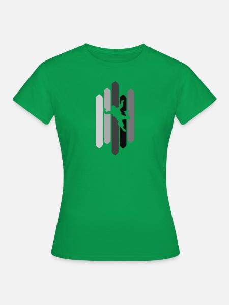 Parachuting Luft Freifall - Frauen T-Shirt - Kelly Green
