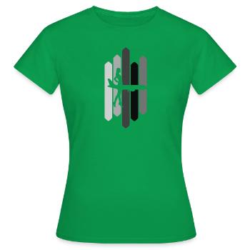 Flugbegleiter Flug - Frauen T-Shirt - Kelly Green - Vorne - AI Model Female 172 dark (172cm)