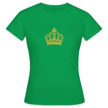 Goldene Krone - Frauen T-Shirt - Kelly Green - Vorne - AI Model Female 172 dark (172cm)