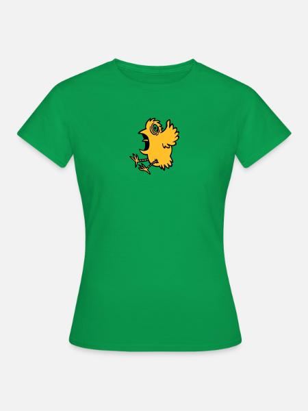 Vogel Schreck - Frauen T-Shirt - Kelly Green