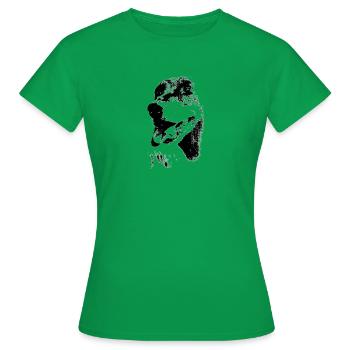 Teckel aux cheveux lisses - T-shirt Femme - vert - Devant - AI Model Female 172 dark (172cm)