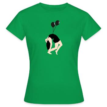 Balloon - T-shirt Femme - vert - Devant - AI Model Female 172 dark (172cm)