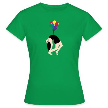 Balloon - Women's T-Shirt - kelly green - Front - AI Model Female 172 dark (172cm)