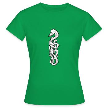 "Le Pouvoir est toujours dangereux." - T-shirt Femme - vert - Devant - AI Model Female 172 dark (172cm)