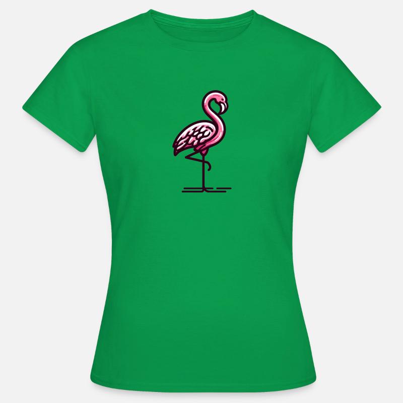 Flamingo - Women's T-Shirt - kelly green
